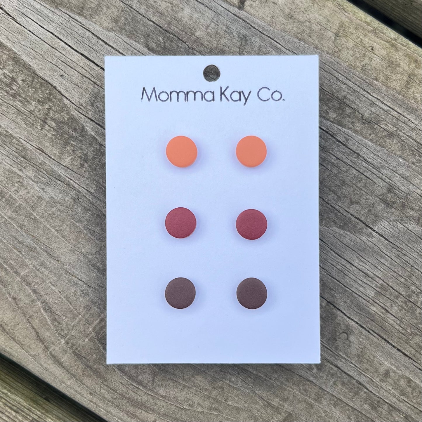 Colorful Fall Stud Pack Regular Mini Polymer Clay Earrings