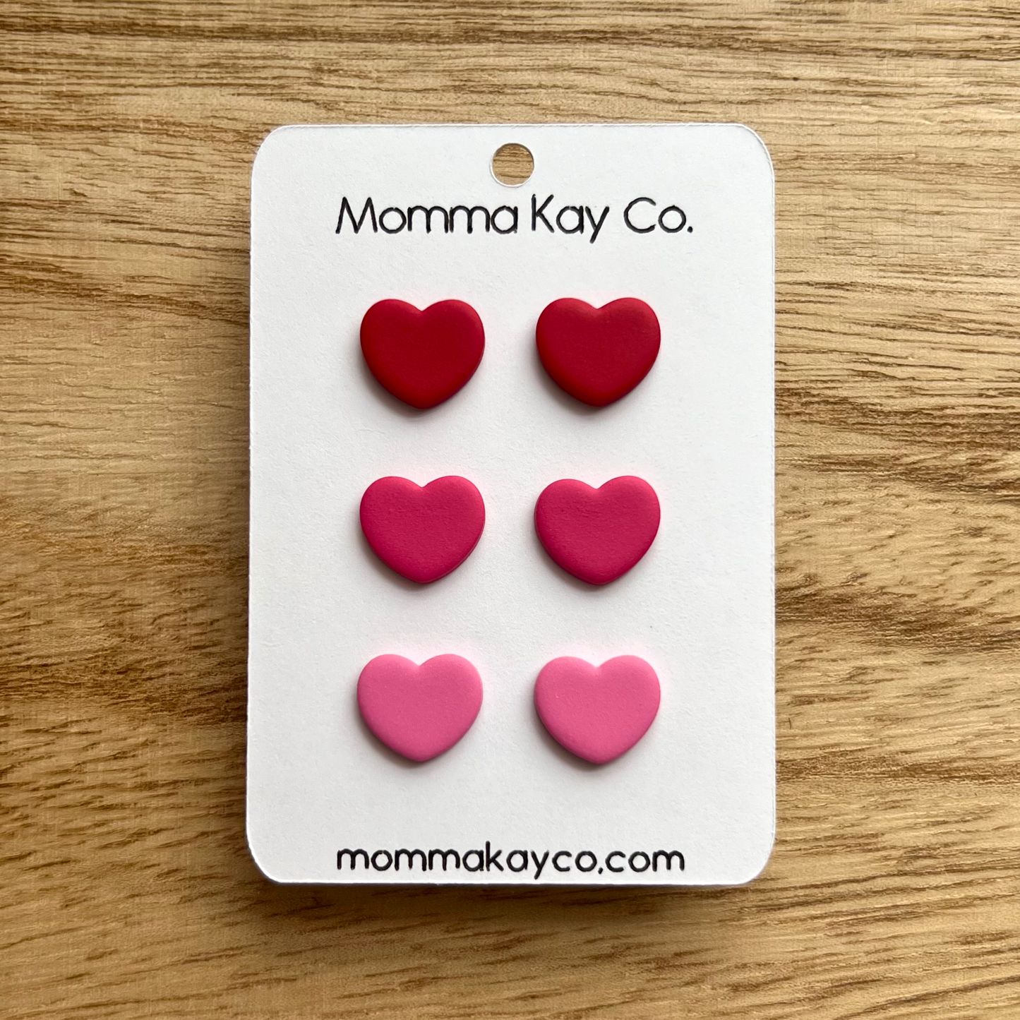 Heart Stud Pack Polymer Clay Earrings