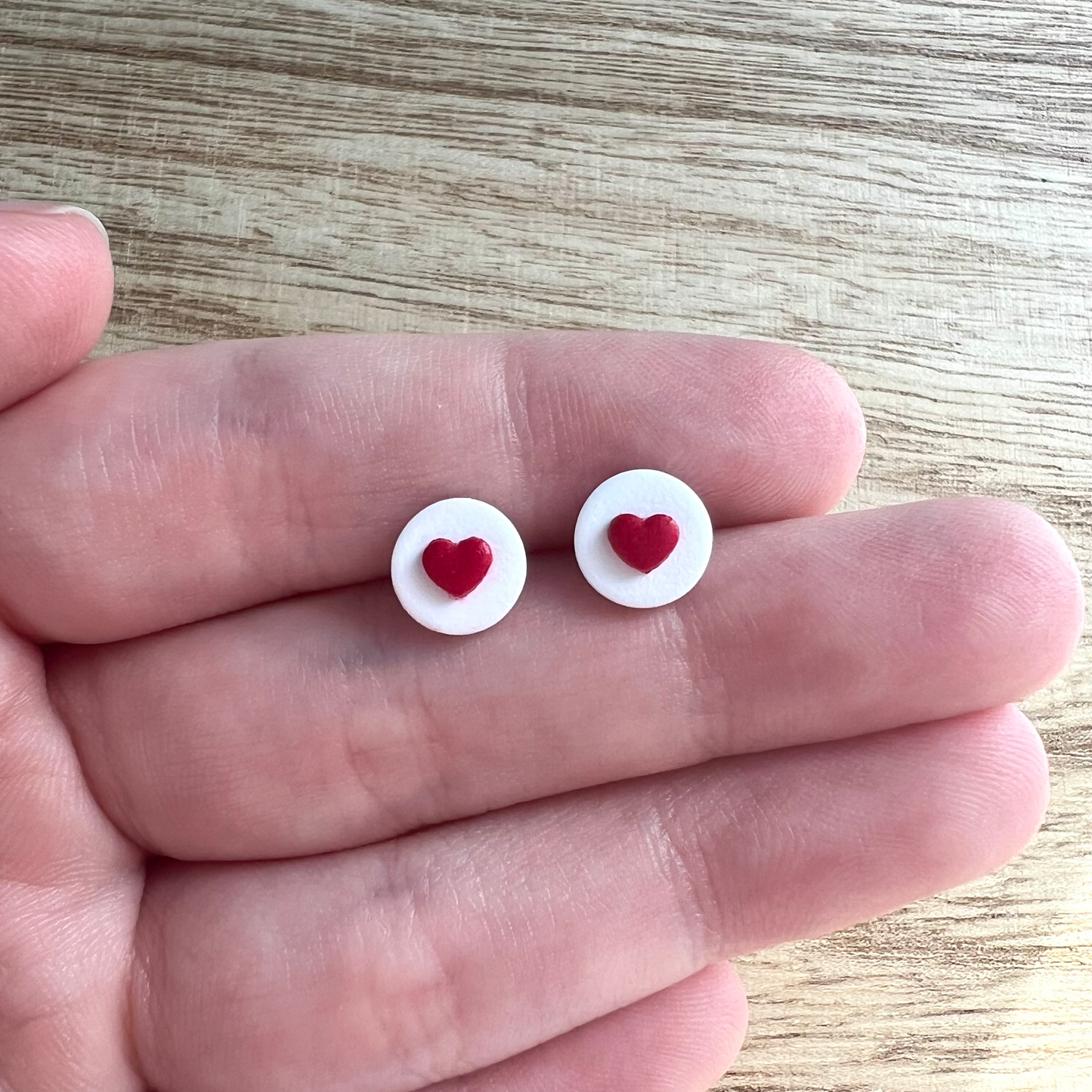 Mini Heart Stud Pack Polymer Clay Earrings