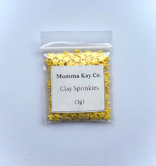 Yellow Star Clay Sprinkles (3g)