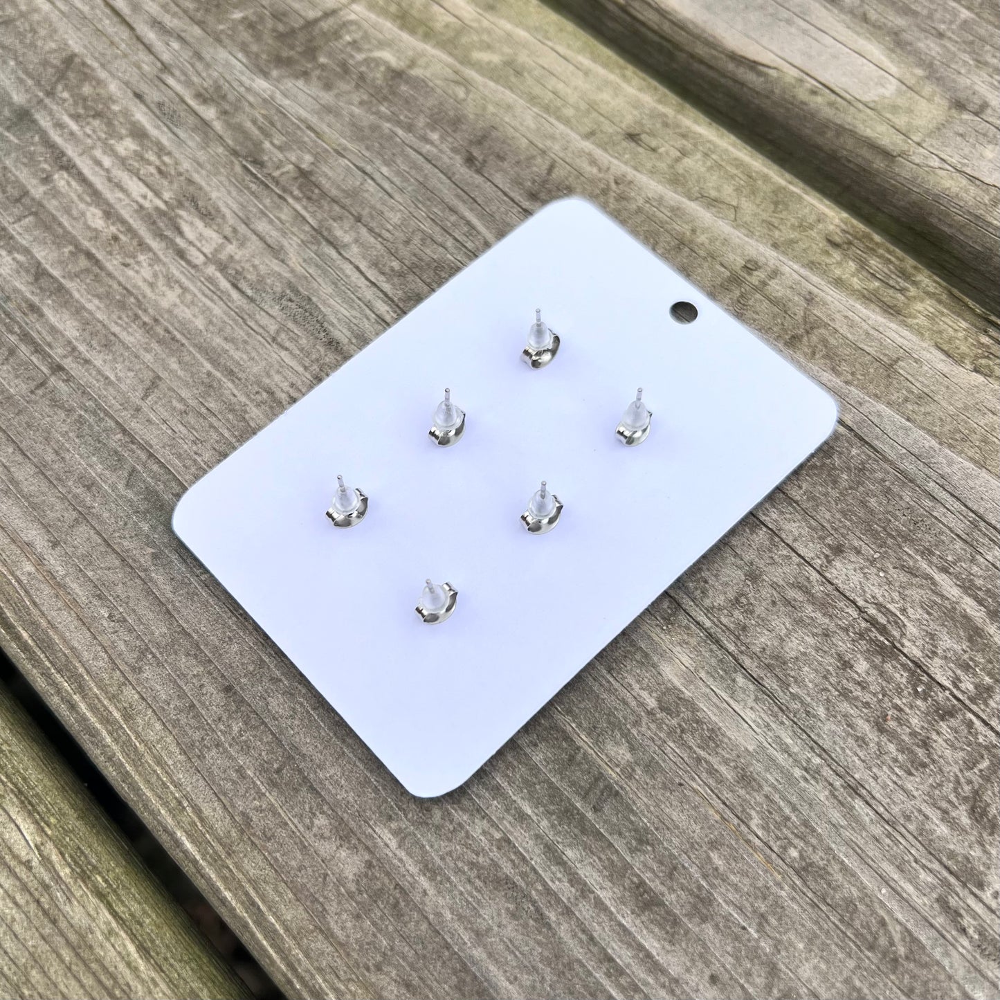 Pink Mica Marble Stud Pack Regular Mini Micro Studs Polymer Clay Earrings