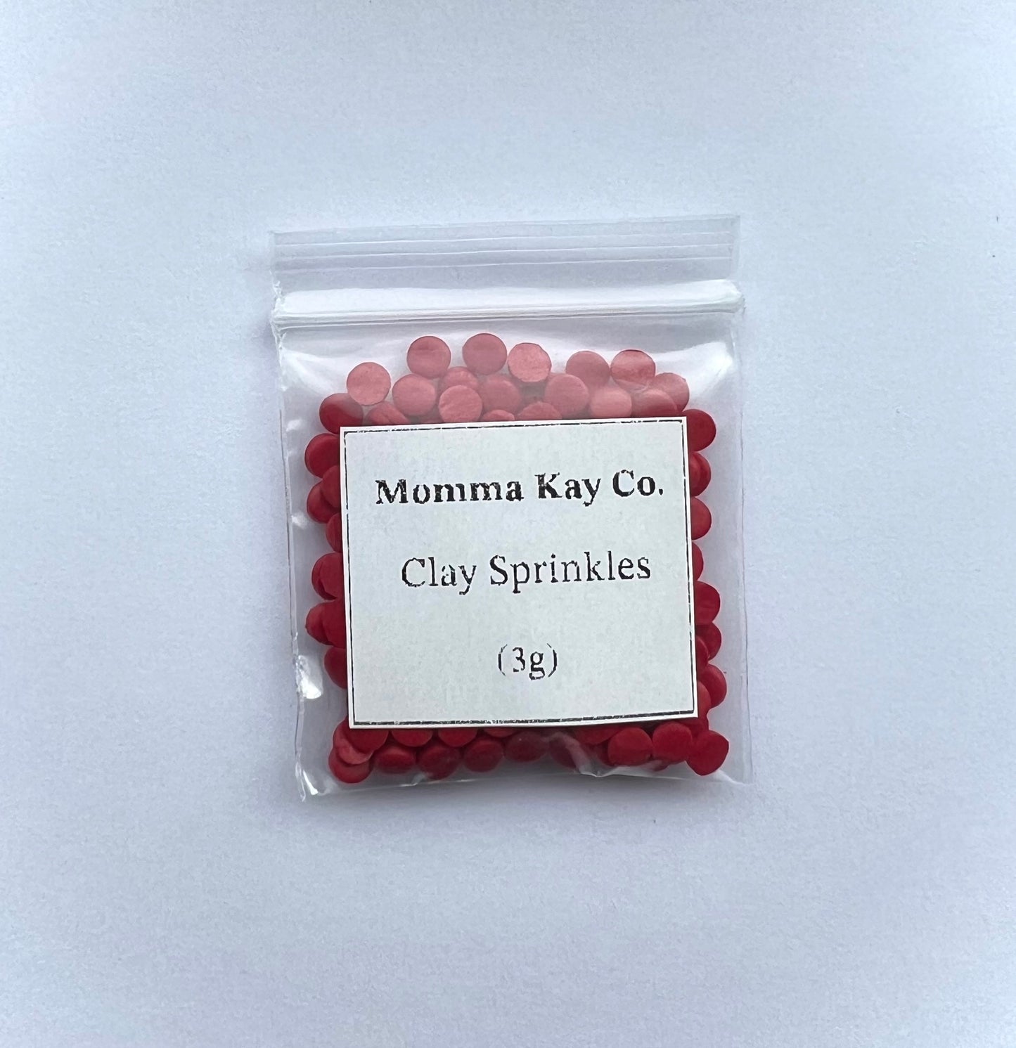 Red Circle Clay Sprinkles (3g)