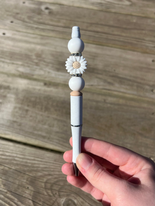 White Flower Pen