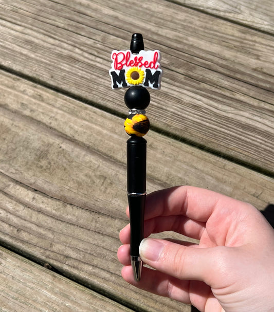 Blessed Mom Sunflower Pen