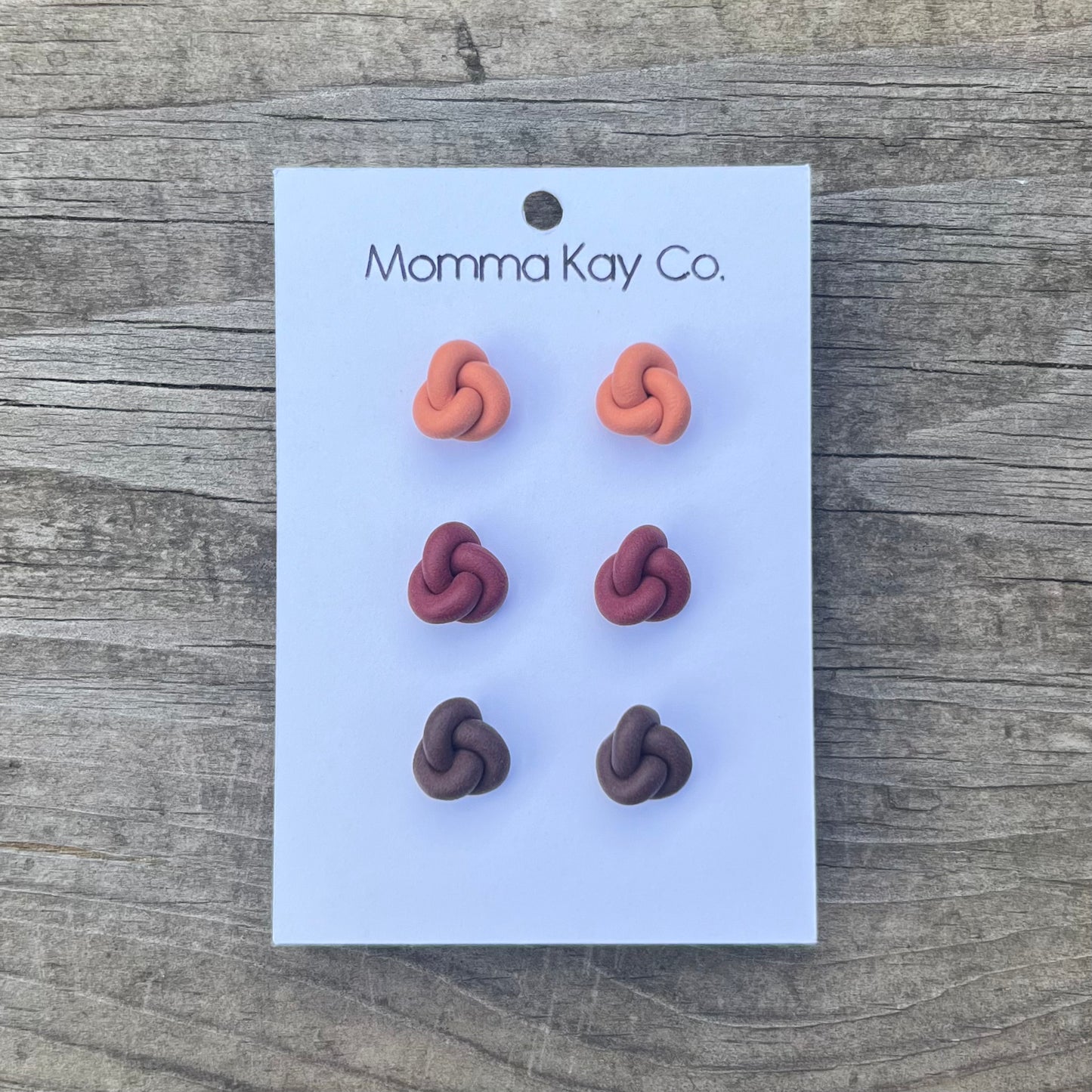 Colorful Fall Knotted Stud Pack
