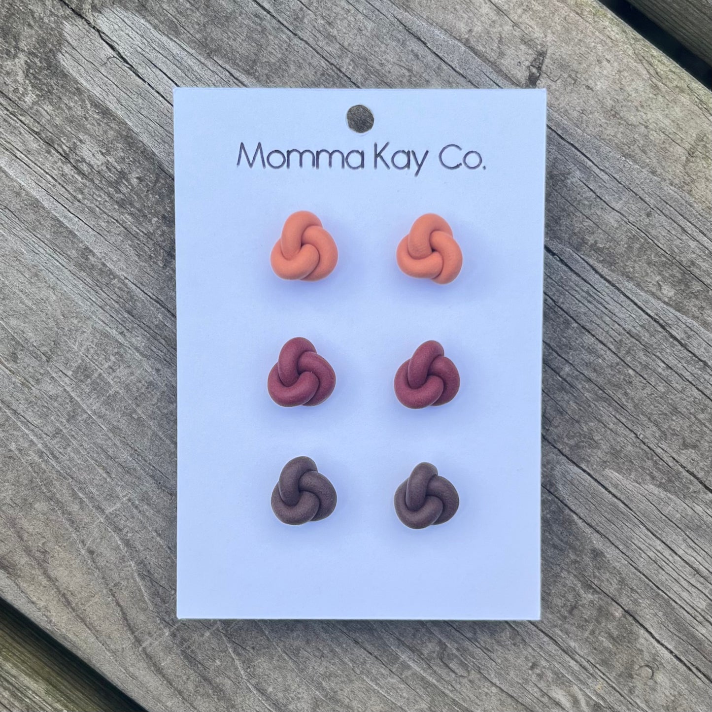Colorful Fall Knotted Stud Pack