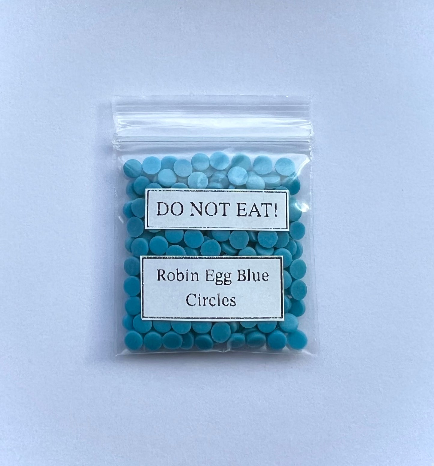 Robin Egg Blue Circle Clay Sprinkles (3g)