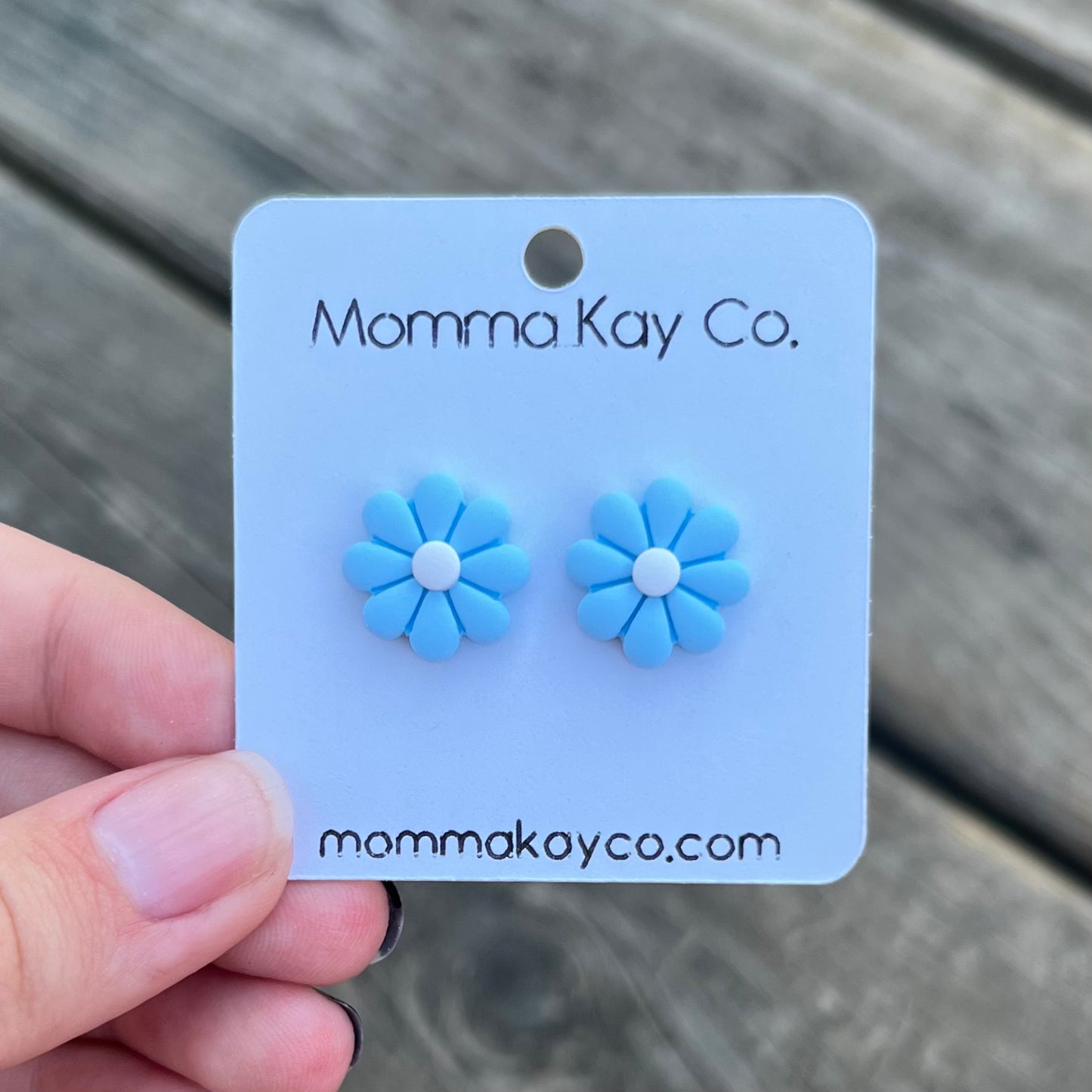 Daisy Flower Studs Cotton Candy Cloud Collection Polymer Clay Earrings