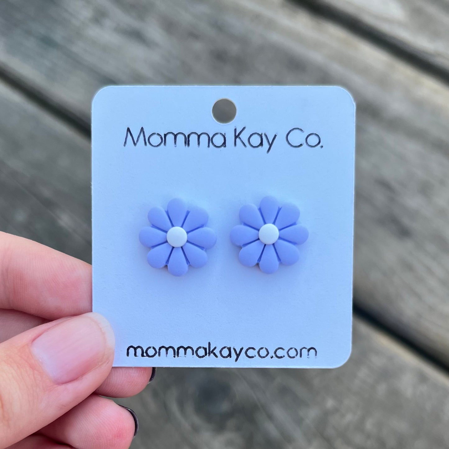 Daisy Flower Studs Cotton Candy Cloud Collection Polymer Clay Earrings
