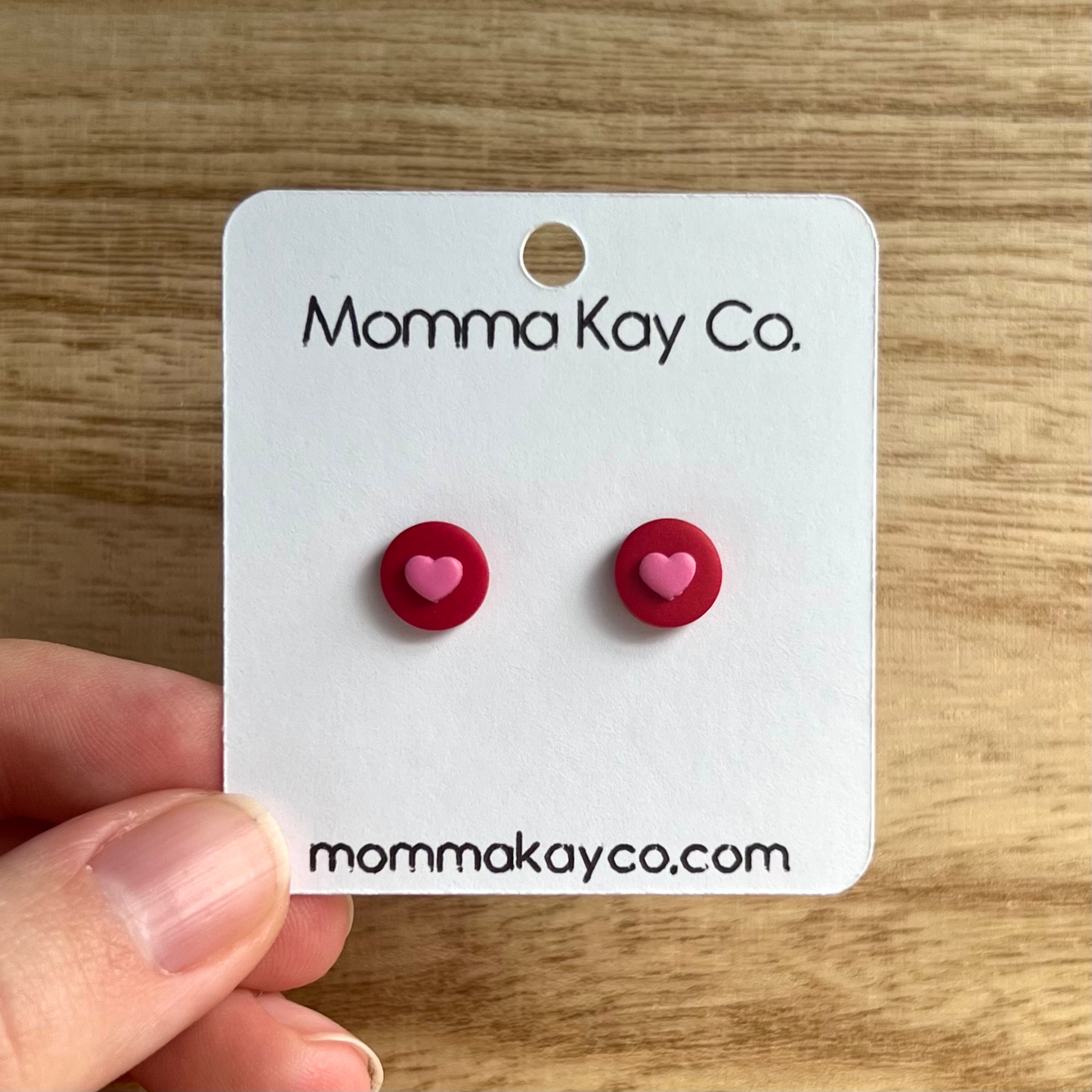 Mini Heart Stud Pack Polymer Clay Earrings