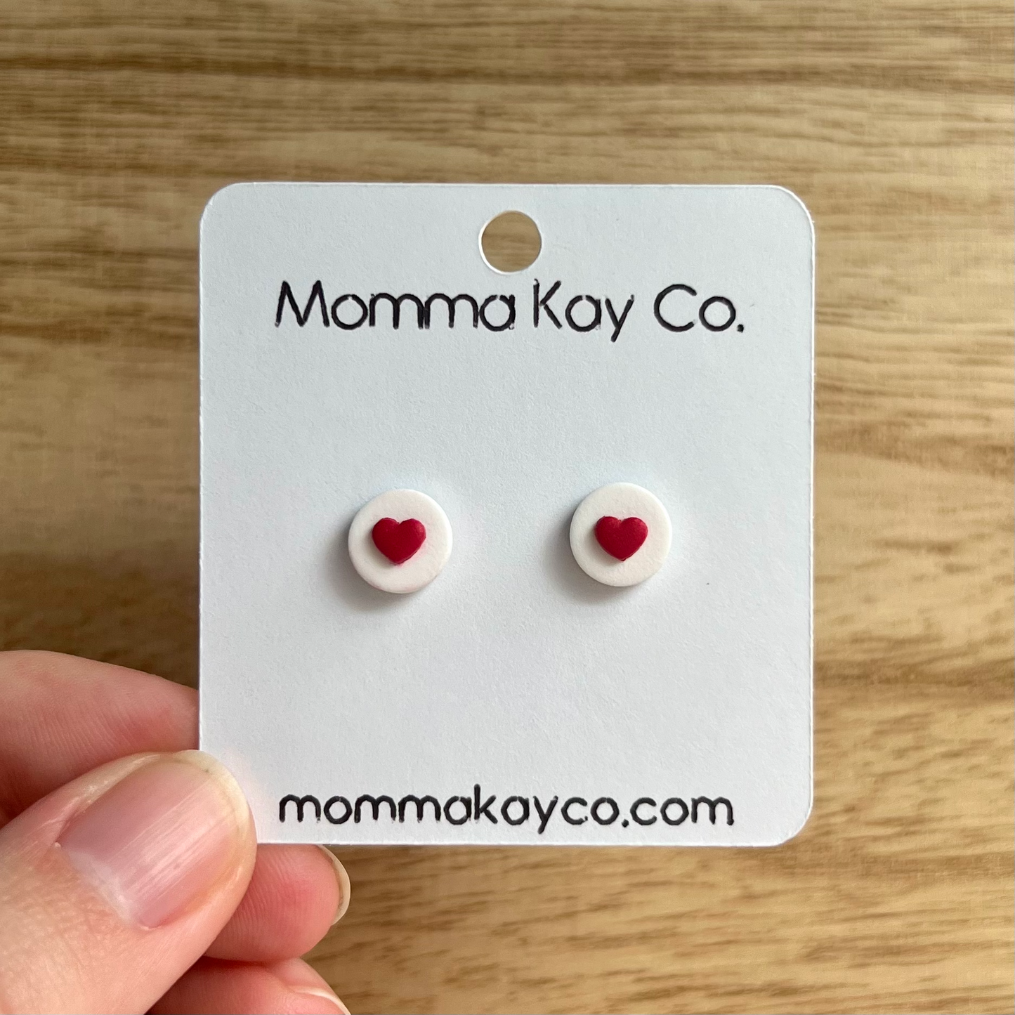 Mini Heart Stud Pack Polymer Clay Earrings
