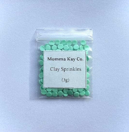 Mint Green Circle Clay Sprinkles (3g)