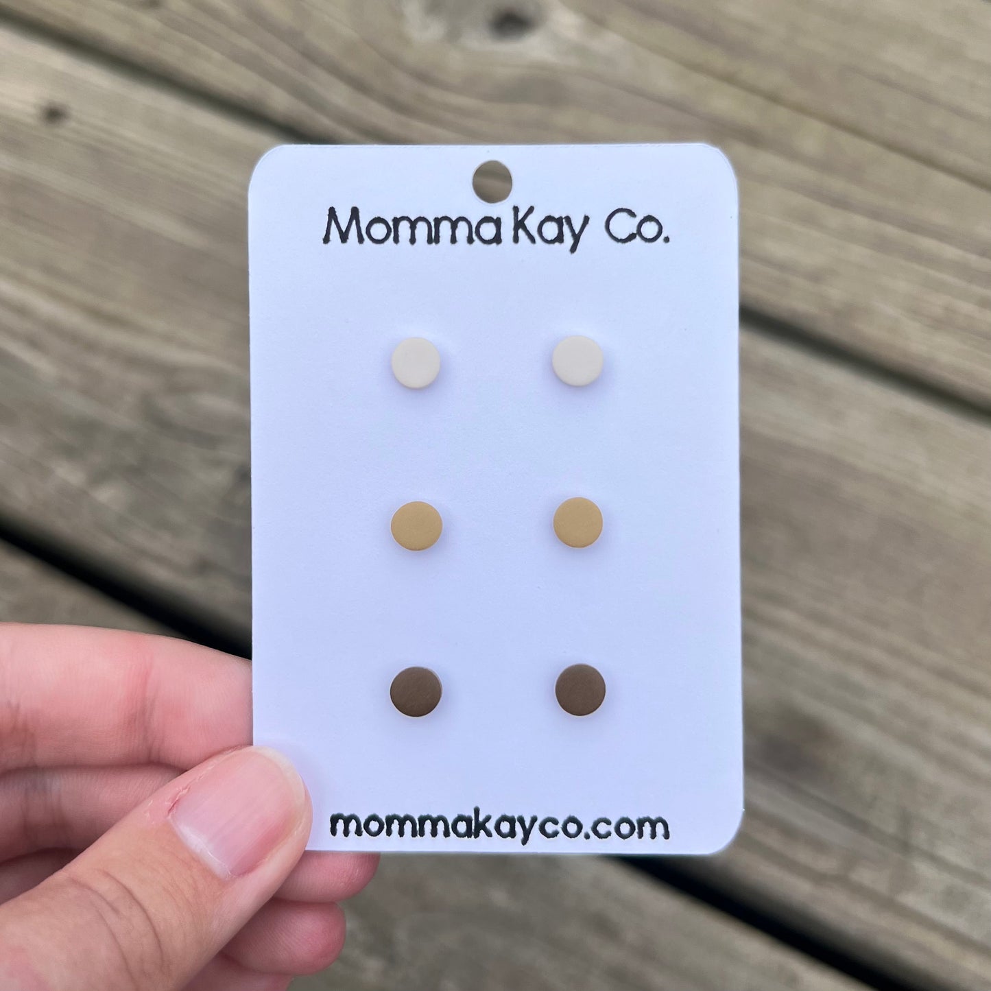 Neutral Fall Stud Pack Regular Mini Micro Polymer Clay Earrings