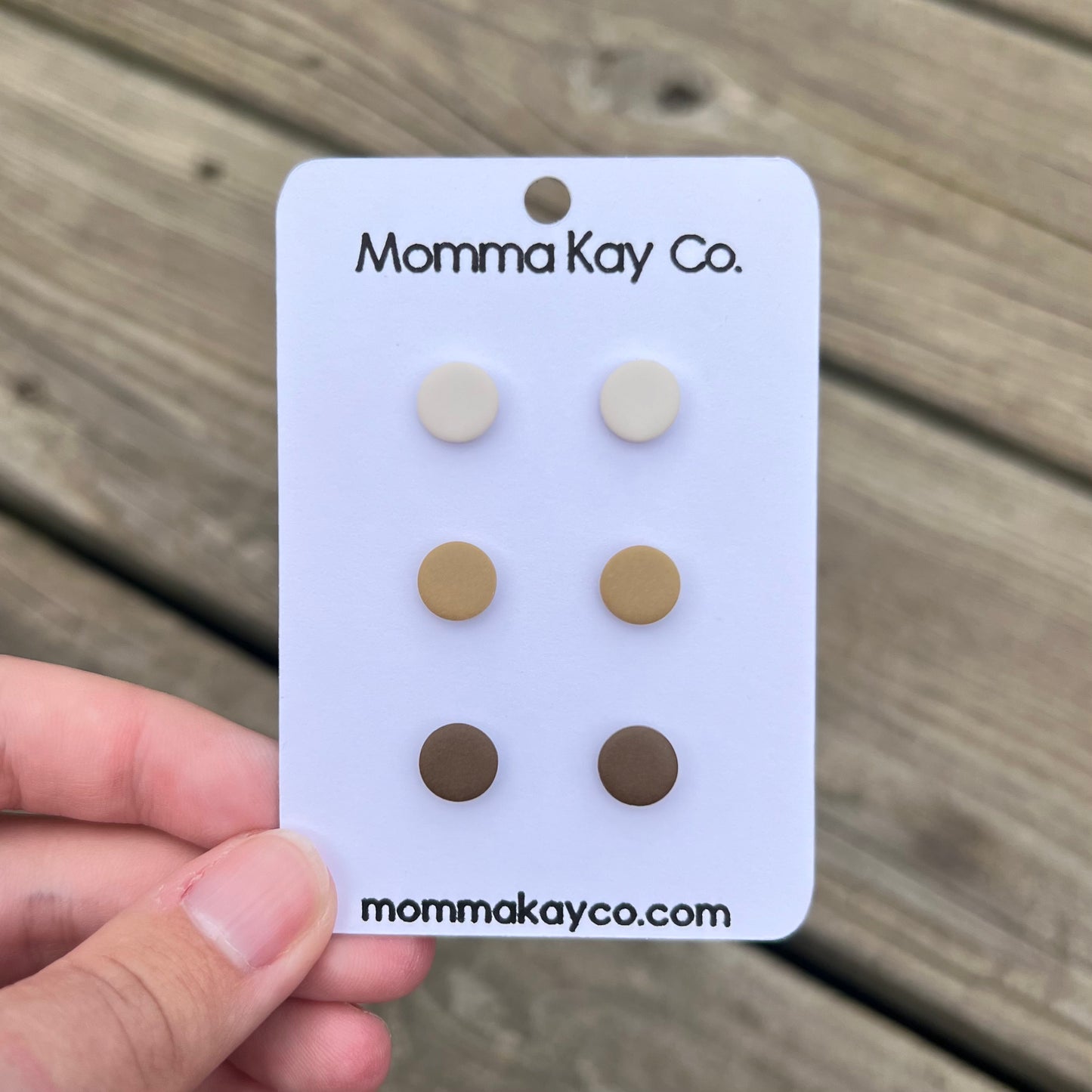 Neutral Fall Stud Pack Regular Mini Micro Polymer Clay Earrings