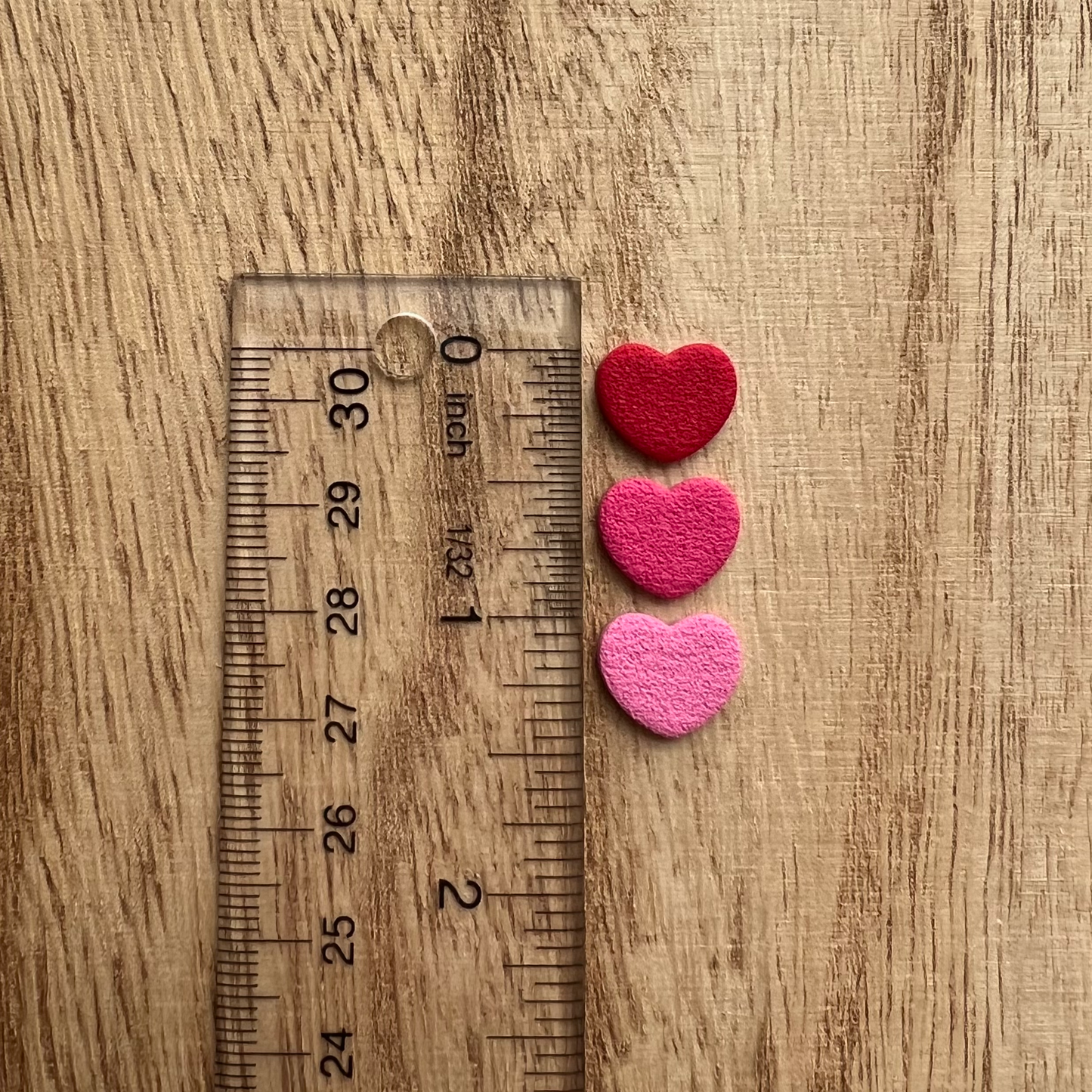 Textured Heart Stud Pack Polymer Clay Earrings