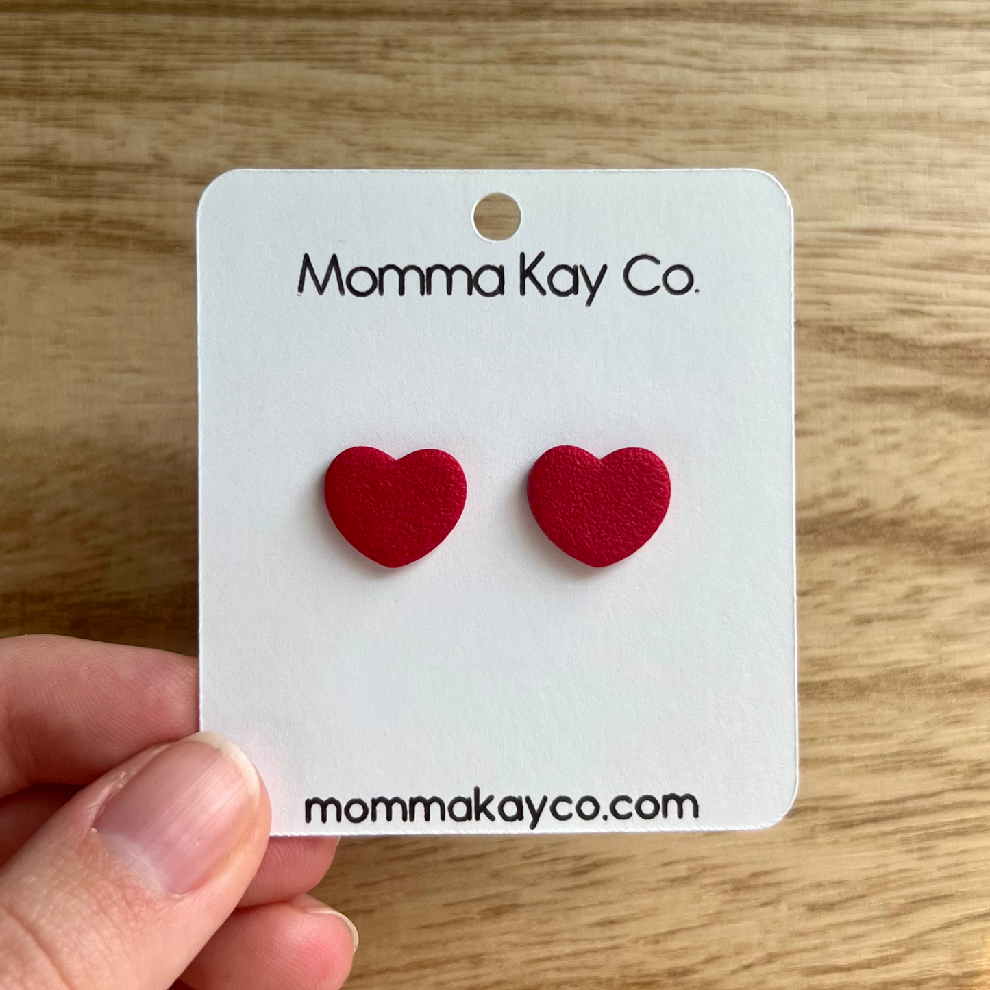 Textured Heart Stud Pack Polymer Clay Earrings