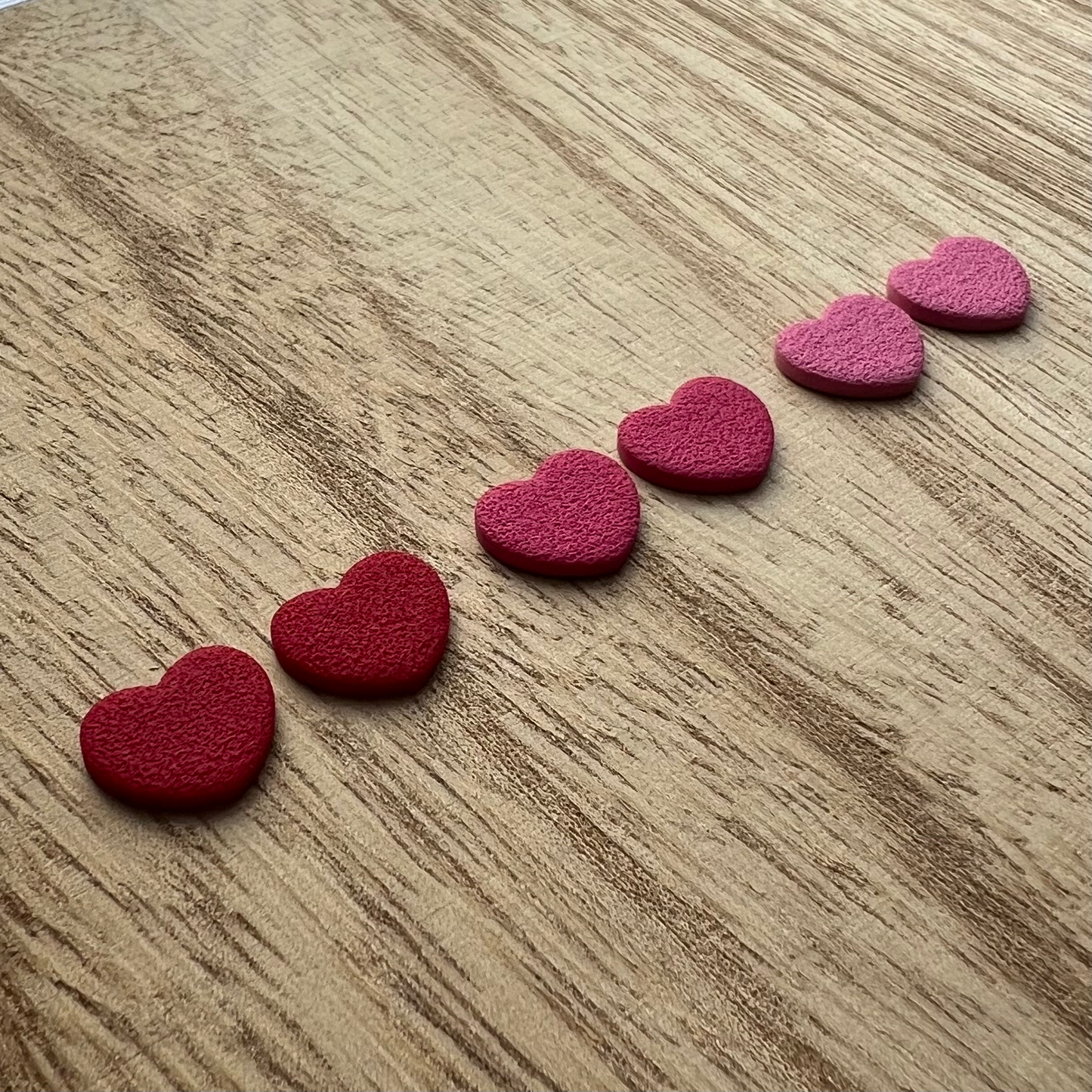 Textured Heart Stud Pack Polymer Clay Earrings